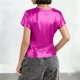 thumbnail image 3 of Tops de Cuello Redondo para las Mujeres de Moda Primavera Verano Manga Corta Base Blusa, Poliéster Suave Fresco Uso Diario, 3 of 6