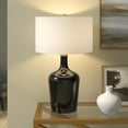 thumbnail image 6 of Evelyn&Zoe Sebago 25" Tall Table Lamp with Fabric Shade, Black/White, 6 of 6