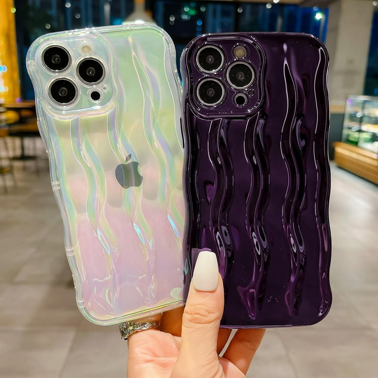 HYUEKOKO Water Ripple Pattern Case For IPhone 14 Pro Max Soft