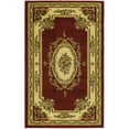 thumbnail image 2 of SAFAVIEH Lyndhurst Katherine Traditional Bordered Area Rug, Red/Ivory, 5'3" x 7'6", 2 of 4