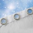 thumbnail image 4 of Manfei Chic Stars Pattern Blackout Curtains Set of 2 (52x84 Each),Dreamy Universe Galaxy Window Curtains,White Blue Curtains and Drapes For Boy Girls,Ultra Soft Home Decor, 4 of 6