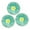 Mint and Ivory, variant on Wrapables® Set of 3 Tissue Flower Pom Poms Party Decorations for Weddings, Birthday Parties Baby Showers and Nursery Décor, Cream and Yellow