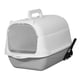 thumbnail image 5 of Caja de arena para gatos Fernando Bandeja de arena para gatos con capucha y tapa gris, 5 of 8