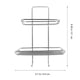 thumbnail image 4 of Soporte de jabón de jabón de doble jabón de acero inoxidable sin punch-sin esponja, 4 of 5