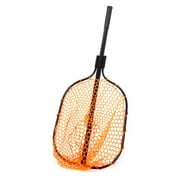 Ozark Trail Rubber Mesh Fish Landing Net. High Visibility Orange Mesh and a Retractable Aluminum Handle..