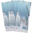 thumbnail image 2 of SKYSONIC Christmas Snowman Kitchen Towels, 18 x 28 Inch Super Soft and Absorbent Dish Cloths for Washing Dishes, 1 PCS Reusable Multi-Purpose Microfiber Hand Towels for Kitchen, 2 of 7