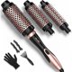thumbnail image 1 of wonima11 3-in-1 Ceramic Thermal Brush Set, Quick Heating Hot Brush, 3 Interchangeable Curling Wands Iron for Short, Medium & Long Hair (1.25"", 1.5"", & 1.75""), Dual Voltage, Rose Gold, 1 of 1