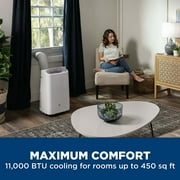 GE 110V 11,000 BTU Portable Air Conditioner With Built-In Dehumidifier