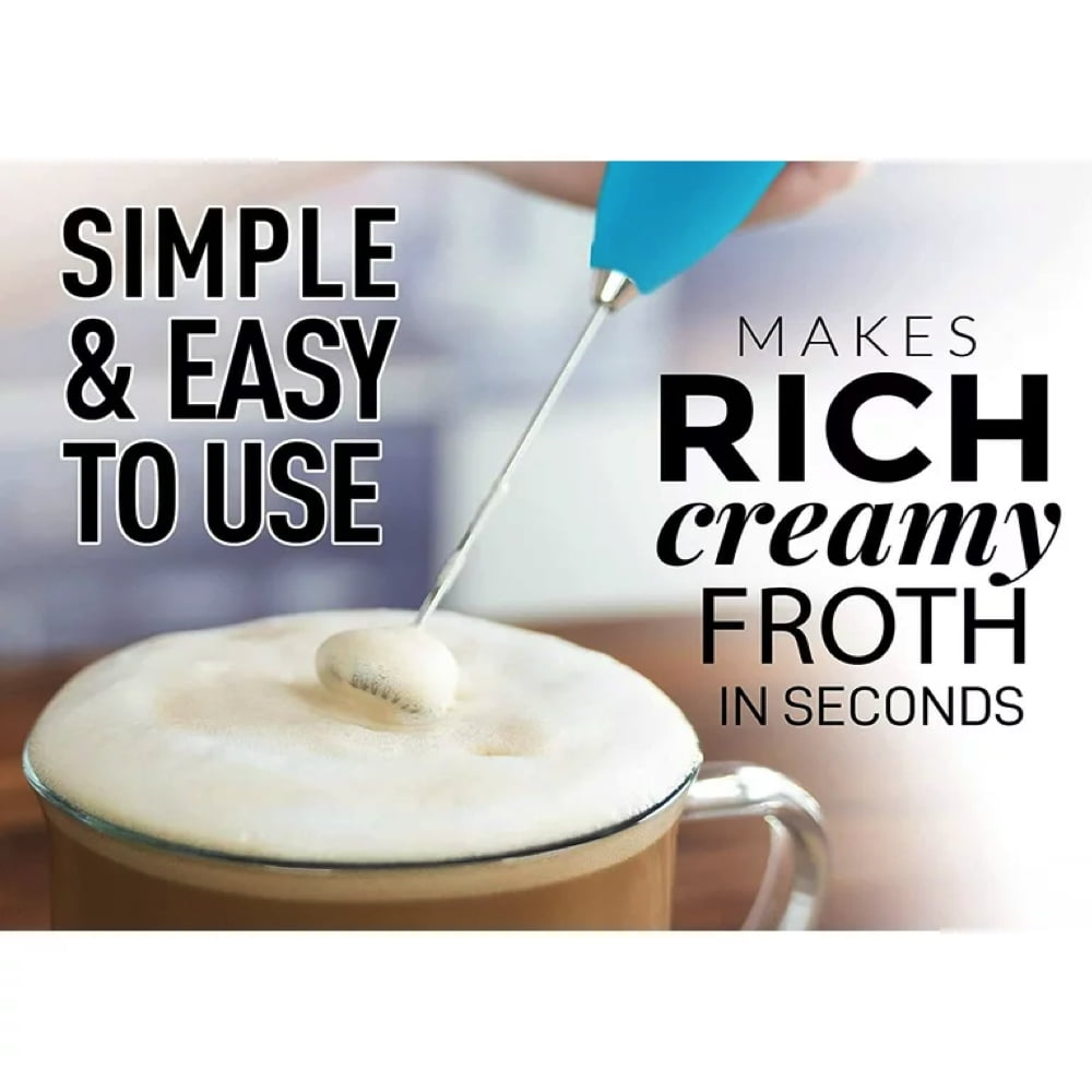  Zulay Executive Series Ultra Premium Gift Milk Frother For  Coffee With Improved Stand - Coffee Frother Handheld Foam Maker For Lattes  - Electric Milk Frother Handheld For Cappuccino, Frappe, Matcha: Home