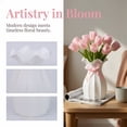 thumbnail image 2 of Unique Bargains Geometric Plastic Modern Unbreakable Bud Vase White 4.1" x 4.1" x 6.3", 2 of 6