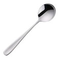 thumbnail image 2 of Meitianfacai 1PC Thickened 304 Stainless Steel Spoons, 7 Inch Round Spoons with Ergonomic Flat Handle for Home Kitchen & Catering（Silver）, 2 of 5