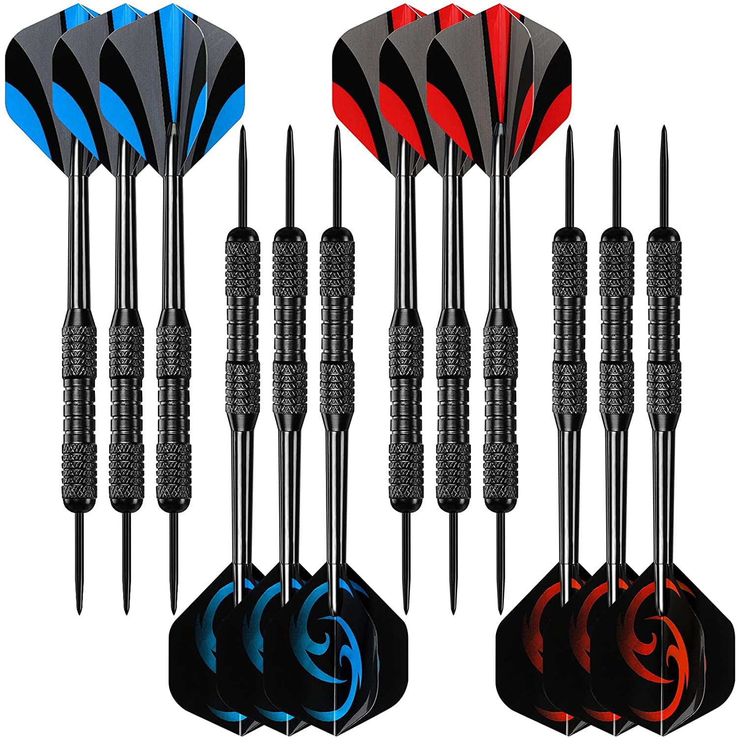 BLACK Soft Tip to Steel Tip Dart Upgrade Kit Alloy Points Add-A-Grams & More 