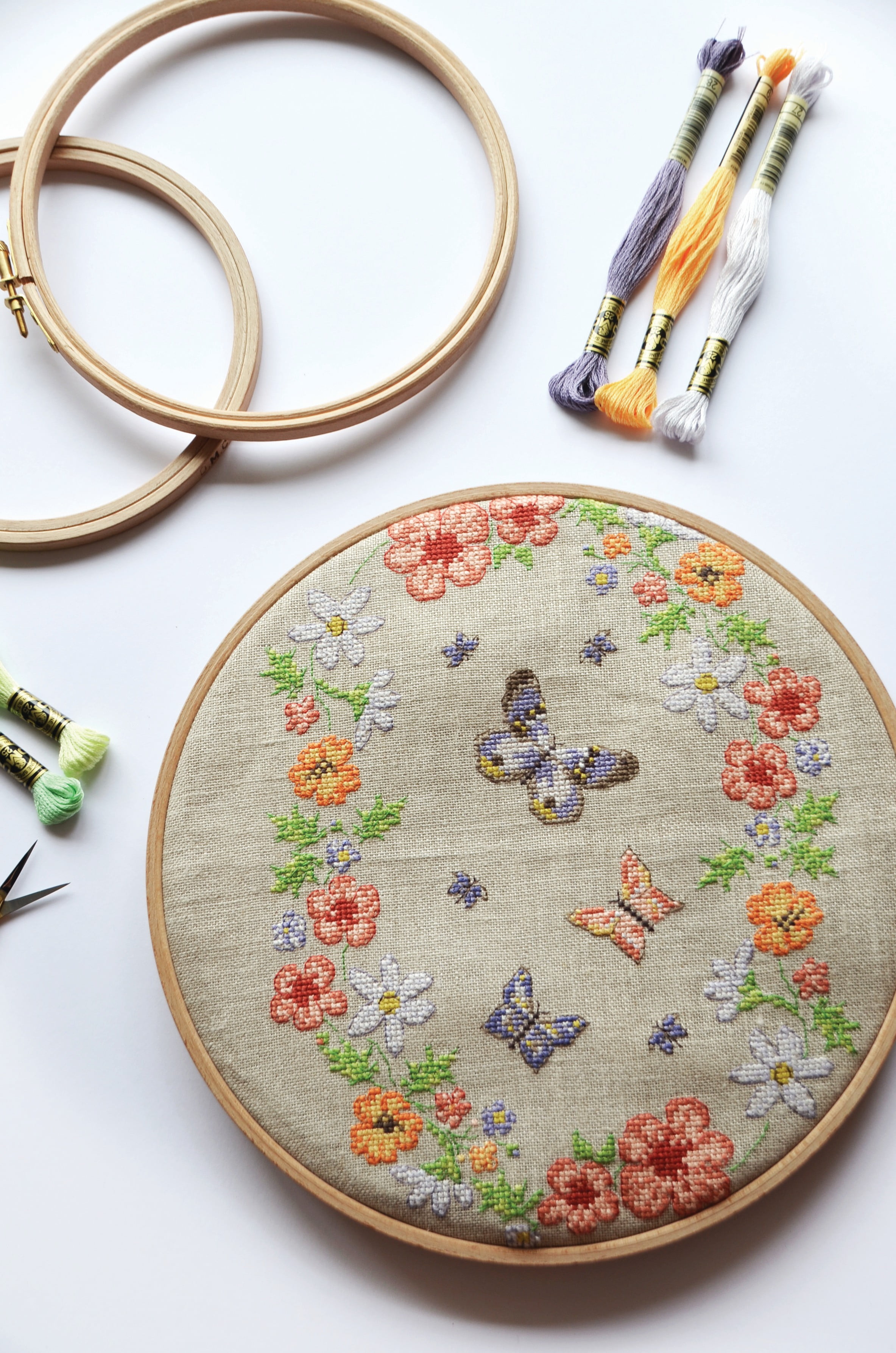 DMC Embroidery Thread, Six-Strand Divisible Floss, Winter White