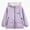 A Purple, variant on DJDLJWCJ Girls Windbreaker Jacket Cute Print Winter Warm Soft Polar Fleece Coat Waterproof Full Zipper Jacket Pink Size 4T