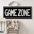 thumbnail image 2 of Stupell Industries Game Zone Phrase Minimal Retro Arcade Typography Abstract Painting Gallery Wrapped Canvas Art Print Wall Art, 20 x 48, 2 of 6