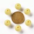 thumbnail image 3 of 500g Opaque Acrylic Beads Round Yellow 10x9mm Hole: 2mm about 940pcs/500g, 3 of 6