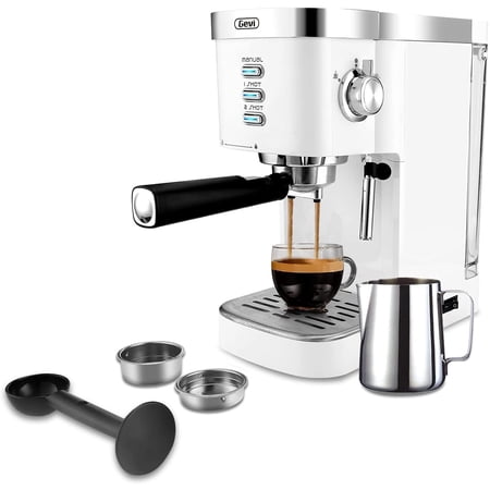 Gevi White Used - Good Condition Espresso Machine 20-Bar,40.58 oz