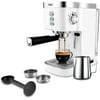 Gevi Espresso Machine 20-Bar Cappuccino Maker, 1.25 L, White (Refurbished -Like New)