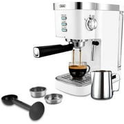 Gevi Espresso Machine 20-Bar Latte Cappuccino Maker with Frother,1.25 L,White, 1350W