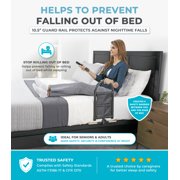 Stander BedCane, Adult Bed Rail and Support Handle, Bedside Safety Elderly Stand Assist with Organizer Pouch, ASTM Safety Approved Bedrail