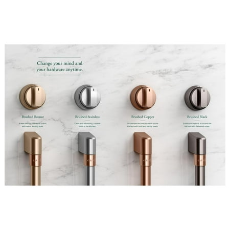 Café - Control Knob for Electric Cooktops - Brushed Stainless Steel