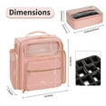 thumbnail image 3 of Qarigey Bolsa de almacenamiento impermeable ligera de tela para viajes y deportes bolsa de viaje impermeable grande Bolsas de mensajero y de hombro Rosa, 3 of 6
