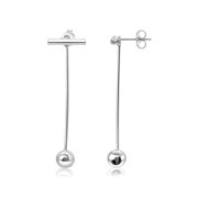 Pearlyta Sterling Silver Interchangeable Linear Earring