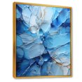 thumbnail image 2 of Designart "Geode Explosion In Minimalist Greenland" Glacier Floater Framed Wall Art Living Room, 2 of 5