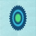 thumbnail image 1 of Ahgly Company Machine Washable Indoor Square Transitional Blue Area Rugs, 6' Square, 1 of 1
