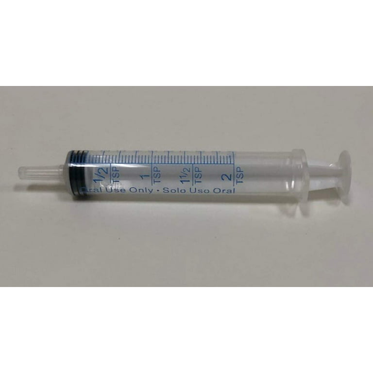 Seringue Orale en Plastique - 10 ml / 2 c.