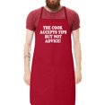 thumbnail image 2 of Awkward Styles Adjustable Unisex Bib Apron for Cooking - The Cook Accepts Tips, But Not Advice - Funny Design Apron, 2 of 4