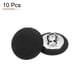 thumbnail image 3 of Uxcell 10 piezas 24L botón de tela cubierto de 15 mm 5/8" redondo con shank de metal, botones de costura de satén para manualidades de bricolaje para trajes de boda, vestidos, blusas, suéteres, negro, 3 of 7