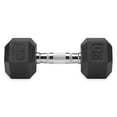 thumbnail image 5 of Well-Fit Rubber and Cast Iron Hex Dumbbell Set, 20 Lbs., Black, Includes 2 Weights, 5 of 5