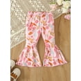 thumbnail image 5 of Bagilaanoe 3pcs Toddler Baby Girl Pants Set Ruffled Long Sleeve A-Line Dress Tops + Flare Trousers + Headband 12M 24M 3T 4T 5T 6T Kids Casual Clothes, 5 of 9