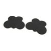 1 Pair Black Butterfly Shaped High Heel Forefoot Pad Foot Cushion Insole