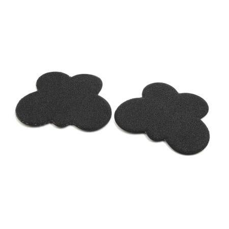 1 Pair Black Butterfly Shaped High Heel Forefoot Pad Foot Cushion Insole