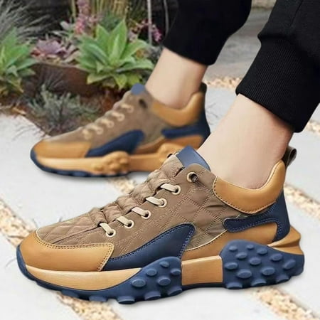 Fashion Men s Shoes  Breathable Durable Comfortable Versatile Casual Lightweight Sneakers for Camping Tennis Street Jogging Short Trips   Khaki 42