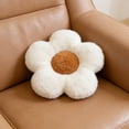 thumbnail image 6 of HOMRELEXA Cute Flower Floor Pillow - Soft Plush Seating Cushion for Bedroom & Living Room, White, 6 of 6