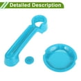 thumbnail image 6 of Unique Bargains Door Handle Cover for Jeep Wrangler JK JKU 2007-2018 Tailgate Handle Cover Recess Guard Set Exterior Decoration Trim ABS 1 Set Light Blue, 6 of 6