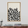 thumbnail image 2 of PixonSign Framed Canvas Print Wall Art Duotone Minimal Vintage Forest Leaf Collage Abstract Shapes Illustrations Modern Art Boho Decorative Chic for Living Room, Bedroom, Office - 16"x24" NATURAL, 2 of 5