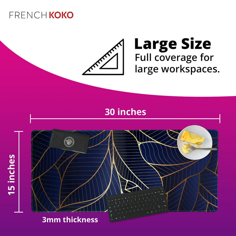 French Koko Large Mouse Pad, Desk Mat, Keyboard Pad, Desktop Home