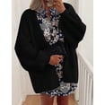 thumbnail image 3 of Cogild Women Oversized Open Front Knit Cardigans for Womens with Puff Sleeves for Comfortable Casual Wear Warmth Fall Winter Sweaters for Womens, 3 of 6