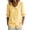 Yellow, variant on Vivianyo HD Women's Striped Peter Pan Collar Blouse, Puff 3/4 Sleeve Button Top for Women, Women's Black, Sizes S-2XL