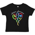 thumbnail image 3 of Inktastic Autism Awareness Heart Ribbon and Puzzle Pieces Boys or Girls Toddler T-Shirt, 3 of 5