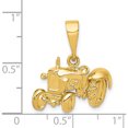 thumbnail image 5 of 14K Yellow Gold Tractor Pendant (22 X 20) Made In Peru k876, 5 of 6