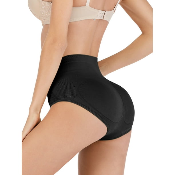 SAYFUT Women's Seamless Padded Underwear Hip Enhancer Panties Control Body  Shaper Brief Bottom Butt Shapewear