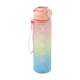 thumbnail image 1 of Botellas de agua de 1 litro, botella de agua grande con pajita, botella de agua de viaje con marcador de tiempo, botella de agua deportiva motivacional (rosa), 1 of 5