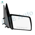 thumbnail image 2 of Right Passenger Side Manual Non-Folding View Mirror Chrome/Convex+Warning Black Smooth For 1988-1991 GMC R3500 Pickup, 2 of 9