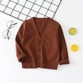 thumbnail image 2 of KEXE Sweaters For Girls Girls Sweaters Size 7-8 Girls Cardigan Sweaters School Uniform Sweater V Neck Button Front Outerwear Brown 12-18 Months, 2 of 6