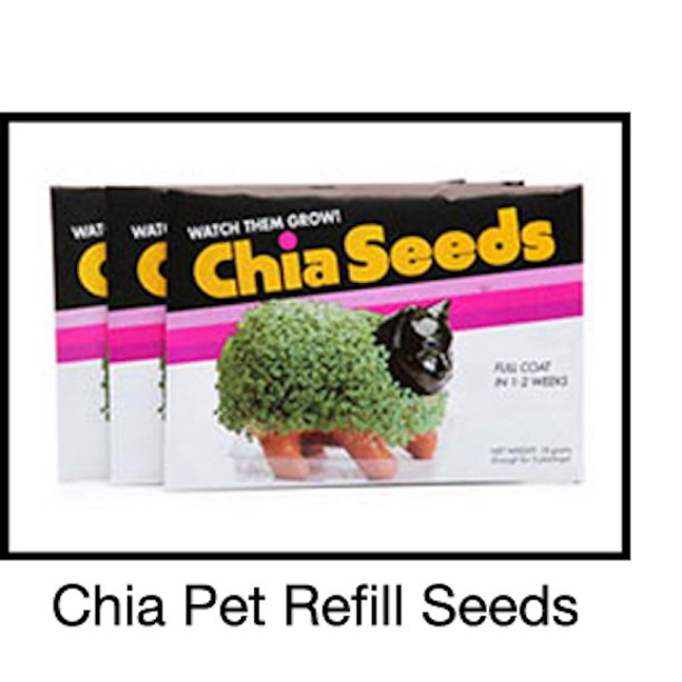 Chia Pet Chia Seeds, Easy to Do and Fun to Grow, Novelty Gift As Seen